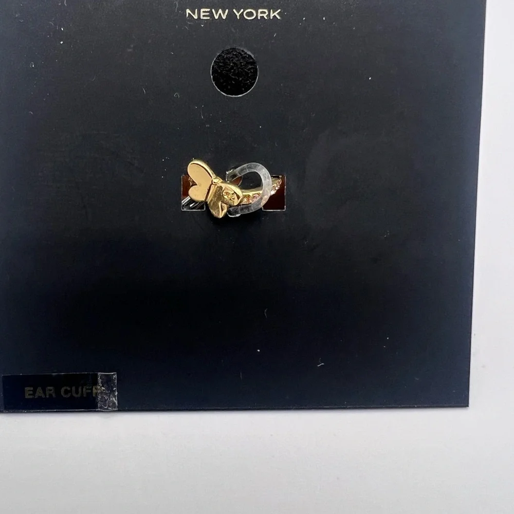 NWT Coach Pave Butterfly Ear Cuff - Picture 8 of 15